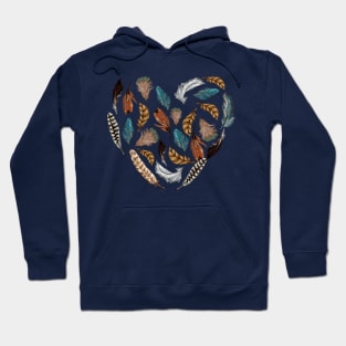 feather heart Hoodie